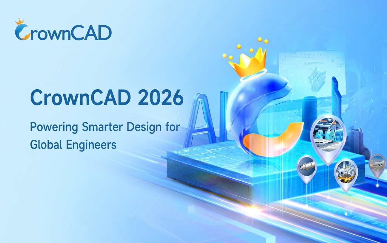CrownCAD 2026 เปิดตัวแล้ว พร้อมขับเคลื่อนเวิร์กโฟลว์การออกแบบที่ชาญฉลาดและมีประสิทธิภาพยิ่งขึ้น