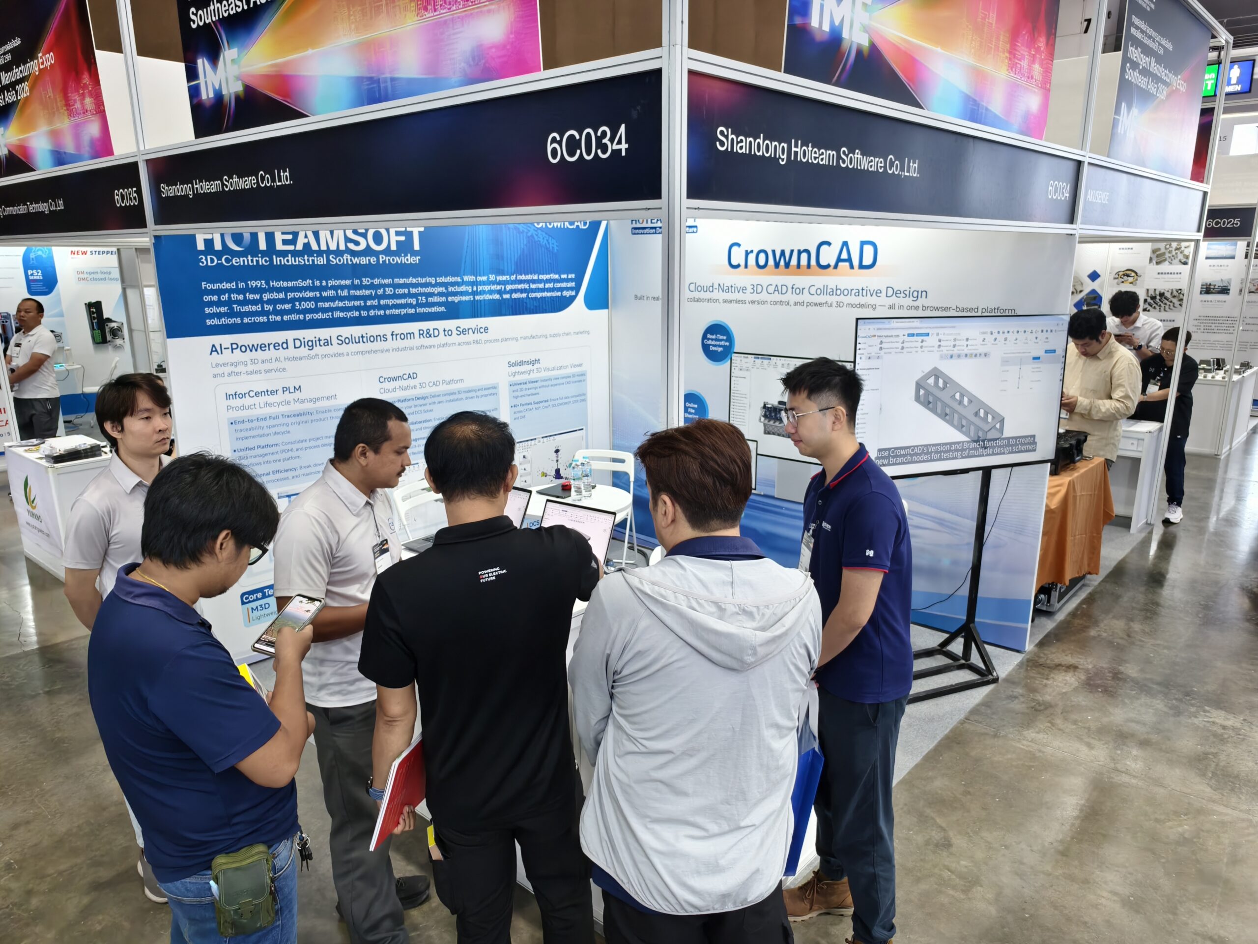CrownCAD Showcased at IME 2026 in Bangkok, Unveiling a New Era of Cloud 3D CAD
