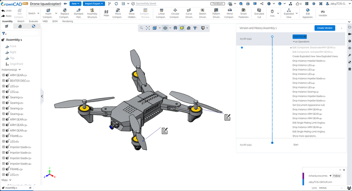 CrownCAD platform screenshot